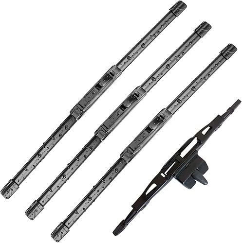 Miniatura 17 de 3 piezas de limpiaparabrisas para Mercedes-Benz GLA250 GLA45 AMG 2014-2015, BMW X1 2012-2015, limpiaparabrisas de repuesto de equipo original de 24