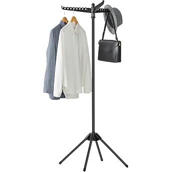 SONGMICS Folding Clothes Airer with 3 Rotating Arms Steel 150 cm