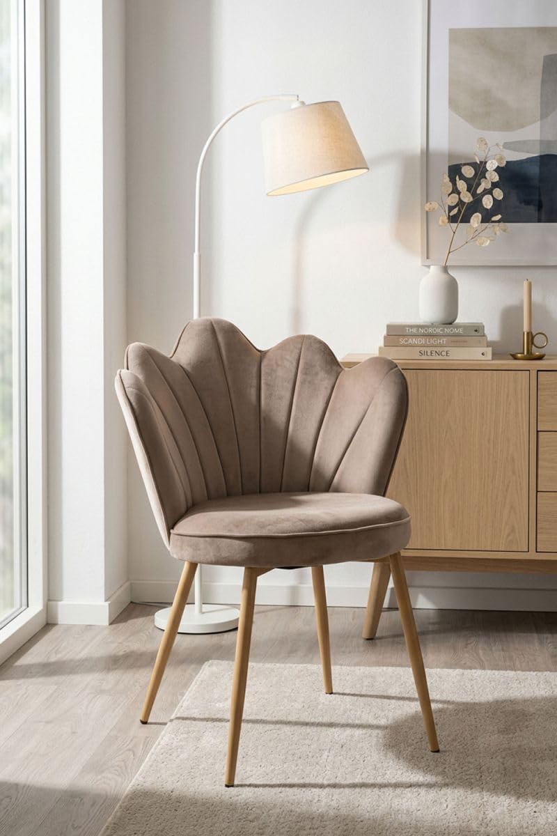 Regalos Miguel - Sillas Comedor - Silla Liaka Terciopelo - Taupe