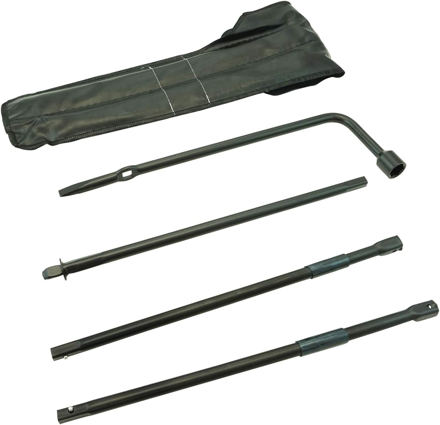TRQ Spare Tire Lug Wrench Extension Jack Tool Kit Set Compatible with Colorado Canyon Hummer H3