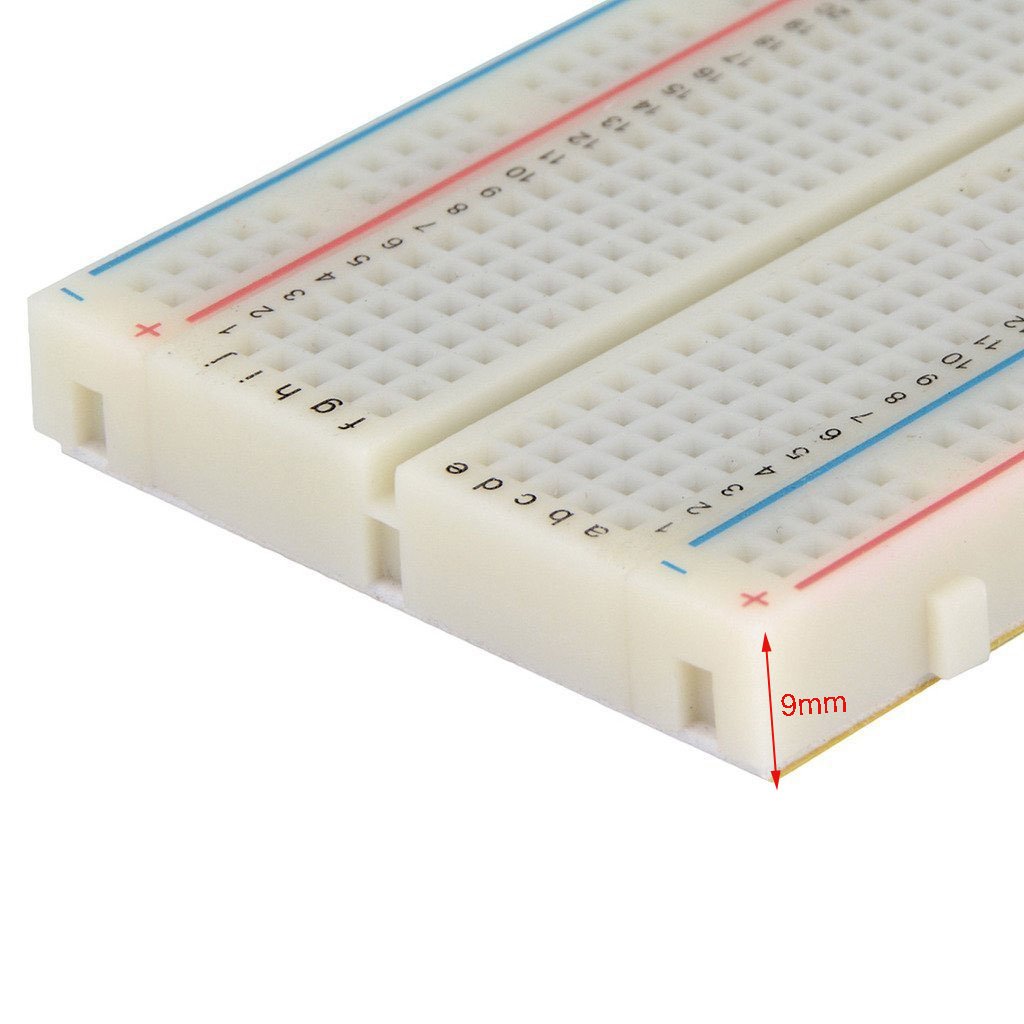 3 Pezzi Breadboard con 400 Punti Basetta Piastra Sperimentale 4 Barre di Alimentazione Senza Saldatura