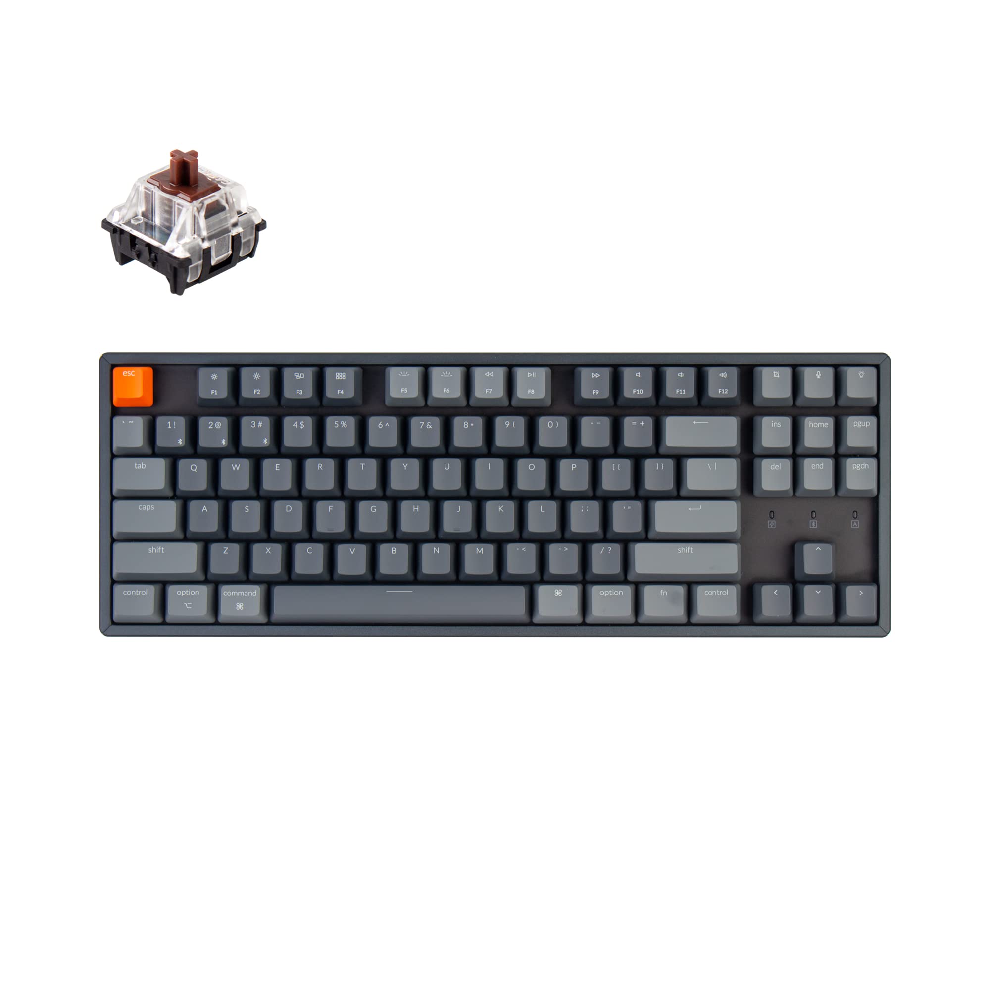 Keychron K8 Tenkeyless Layout Rgb Hot Swappable Bluetooth Wireless ...