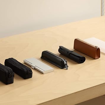 Muji Aluminum Pencil Case, Flat Type, Approx. 2.4 x 6.9 x 0.6 inches 60 x 175 x 15 mm