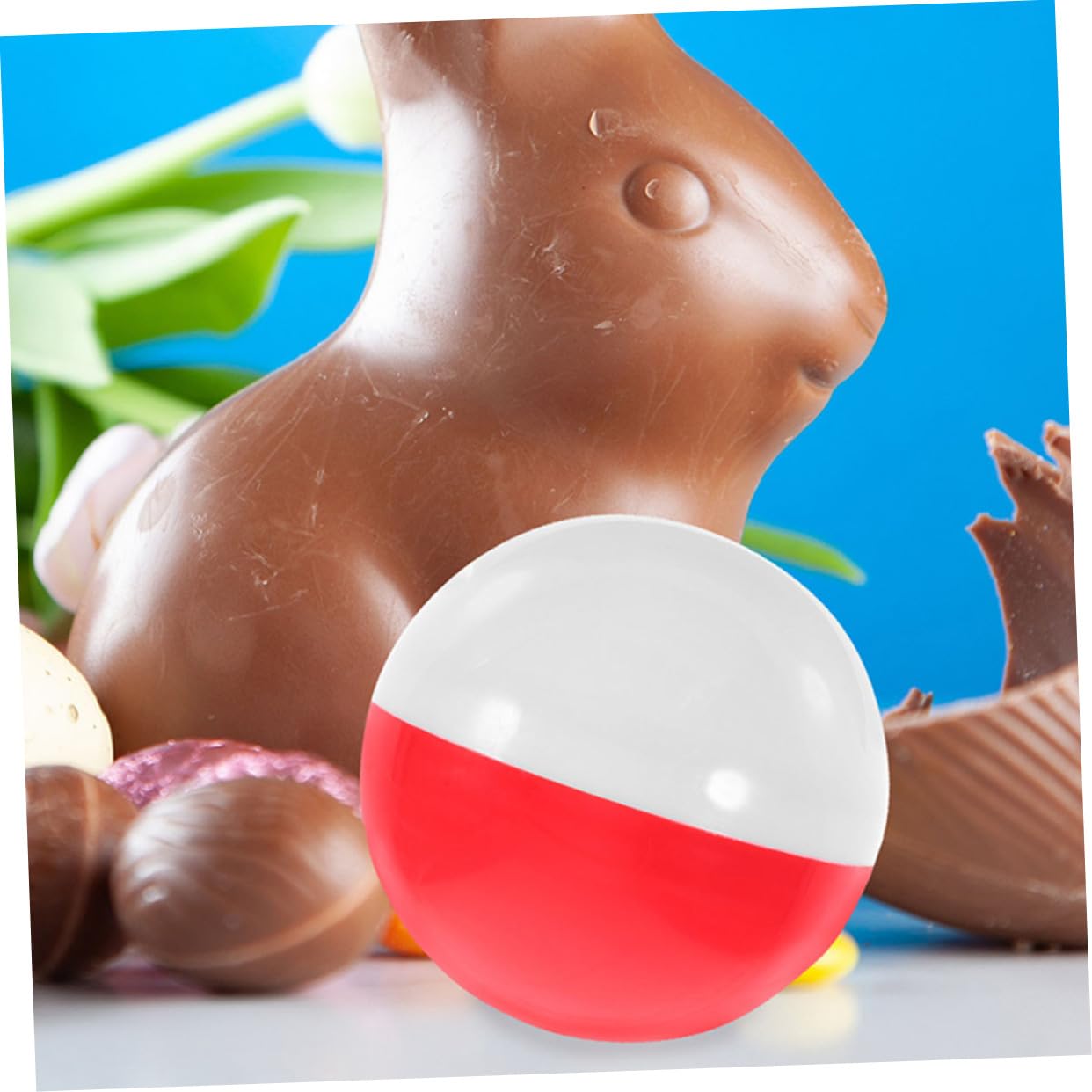 GARVALON Easter Mini Packaging Toys Capsules Gumball Machine Balls Candy Storage Display Plastic Fillable Balls 50mm