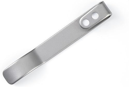 Miniatura 2 de CIVIVI Cuchillo de broma de acero inoxidable con clip de bolsillo, no incluye tornillos CA-07B (liso)