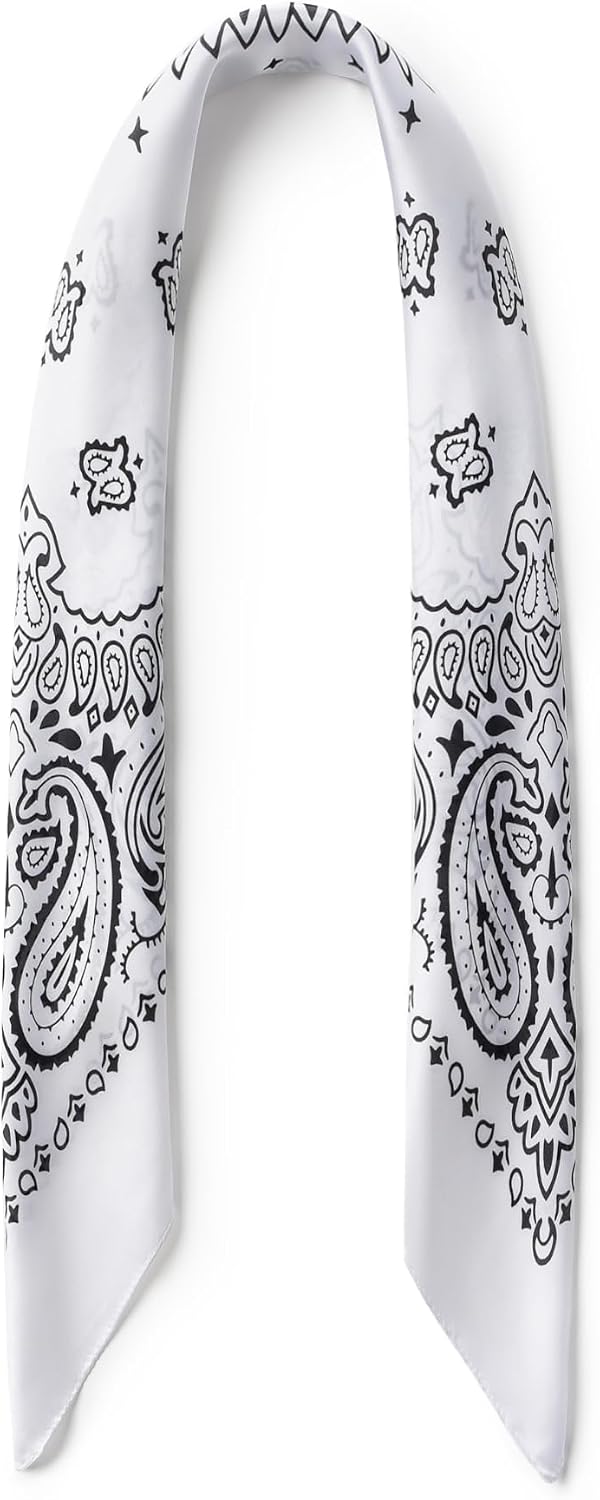Men's Geometric Print Scarf, Western Cowboy Style, Versatile Headwear and Neckwear, With Gift Packed
