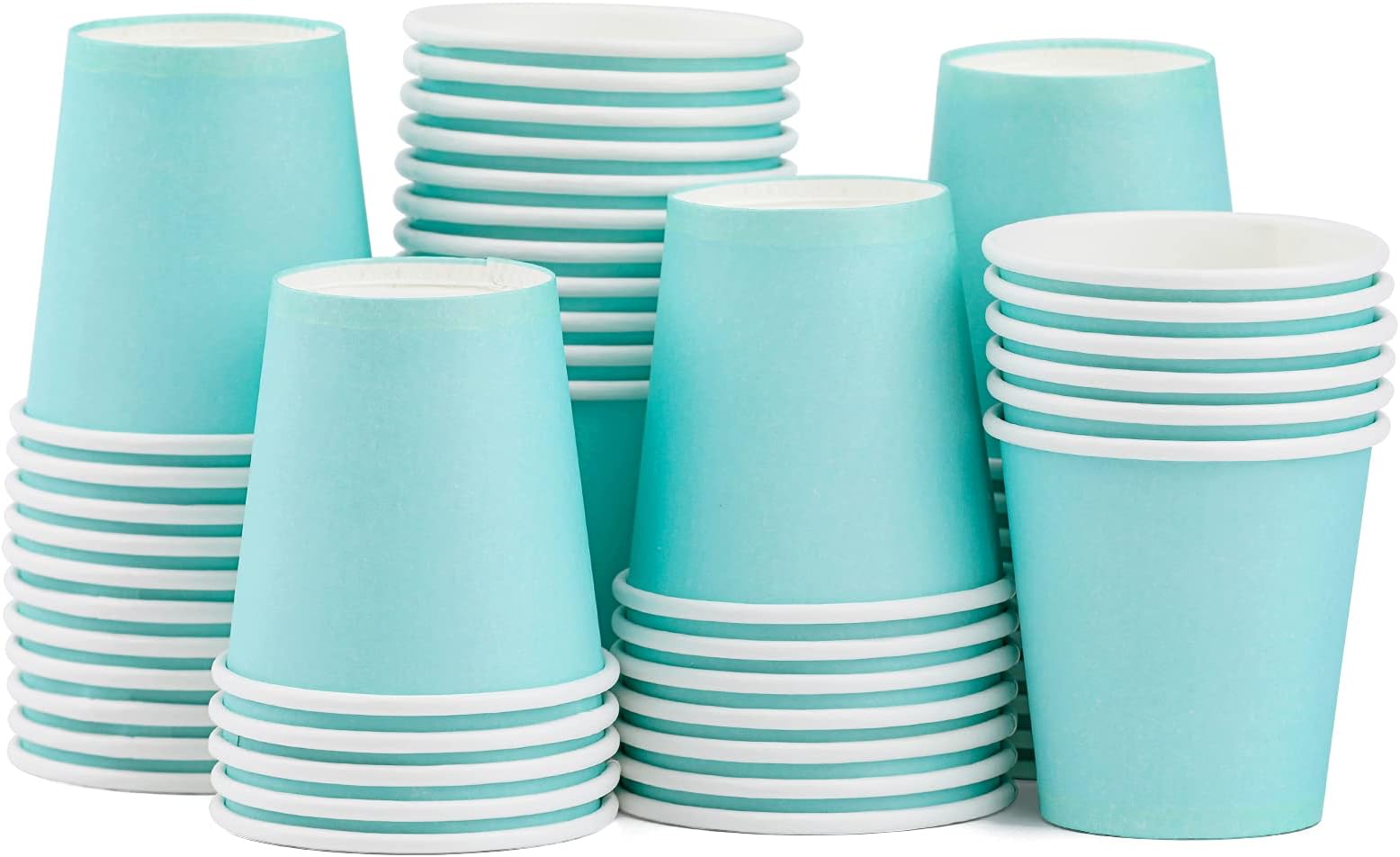 3 oz. Disposable Bathroom Cups, Blue and White striped (40