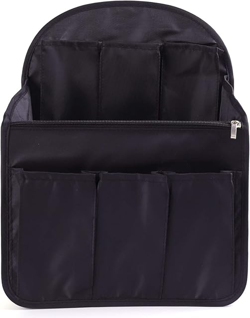 BeeViuc Backpack Organiser Insert, Felt Backpack Insert for Fjallraven kanken 16L Backpack Rucksack - Large Black