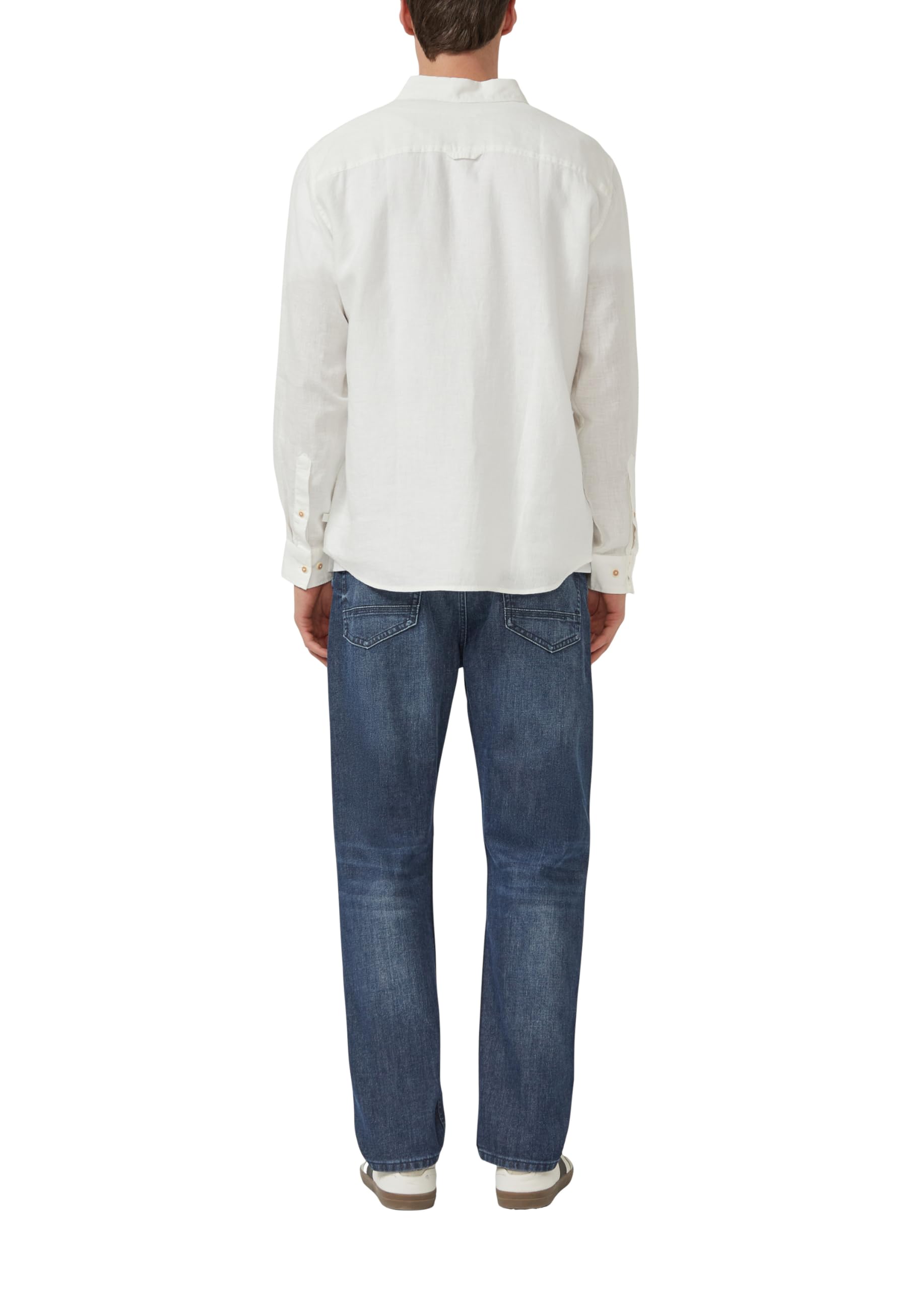 s.Oliver Herren Hemd – Regular Fit, Leinen, Langarm