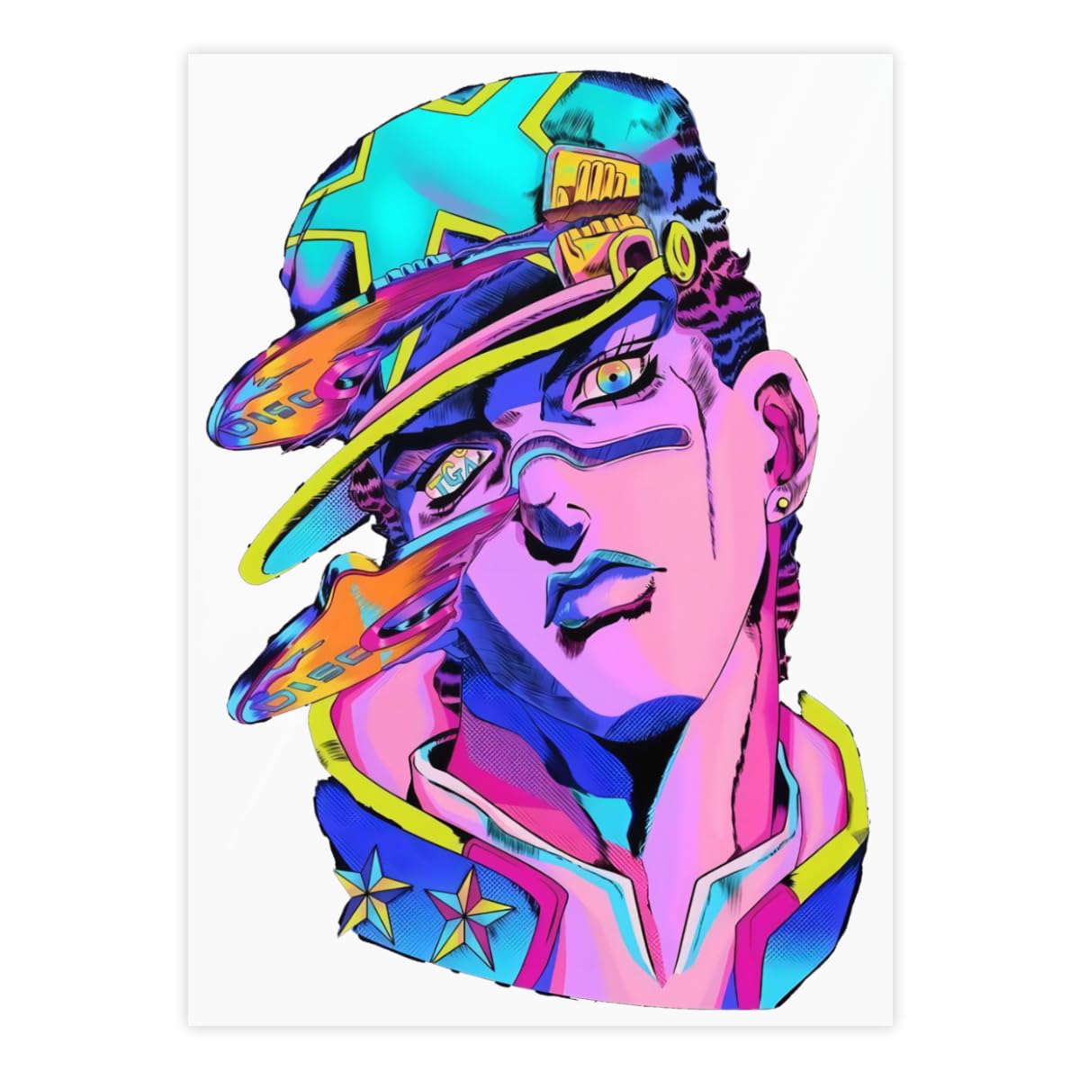 Amazon.co.jp: ジョジョの奇妙な冒険 1枚 クリスタルステッカー