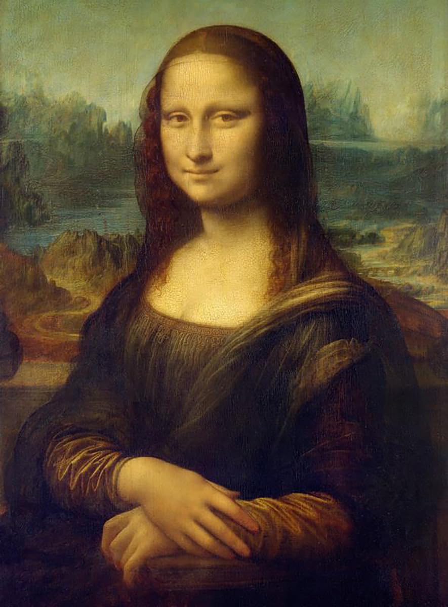 La Gioconda - Mona Lisa | Leonardo da Vinci | Renacimiento | Cuadro Canvas Wall Art | Impresión Giclée lienzo algodón puro | Bastidor 3cm | 55x75cm