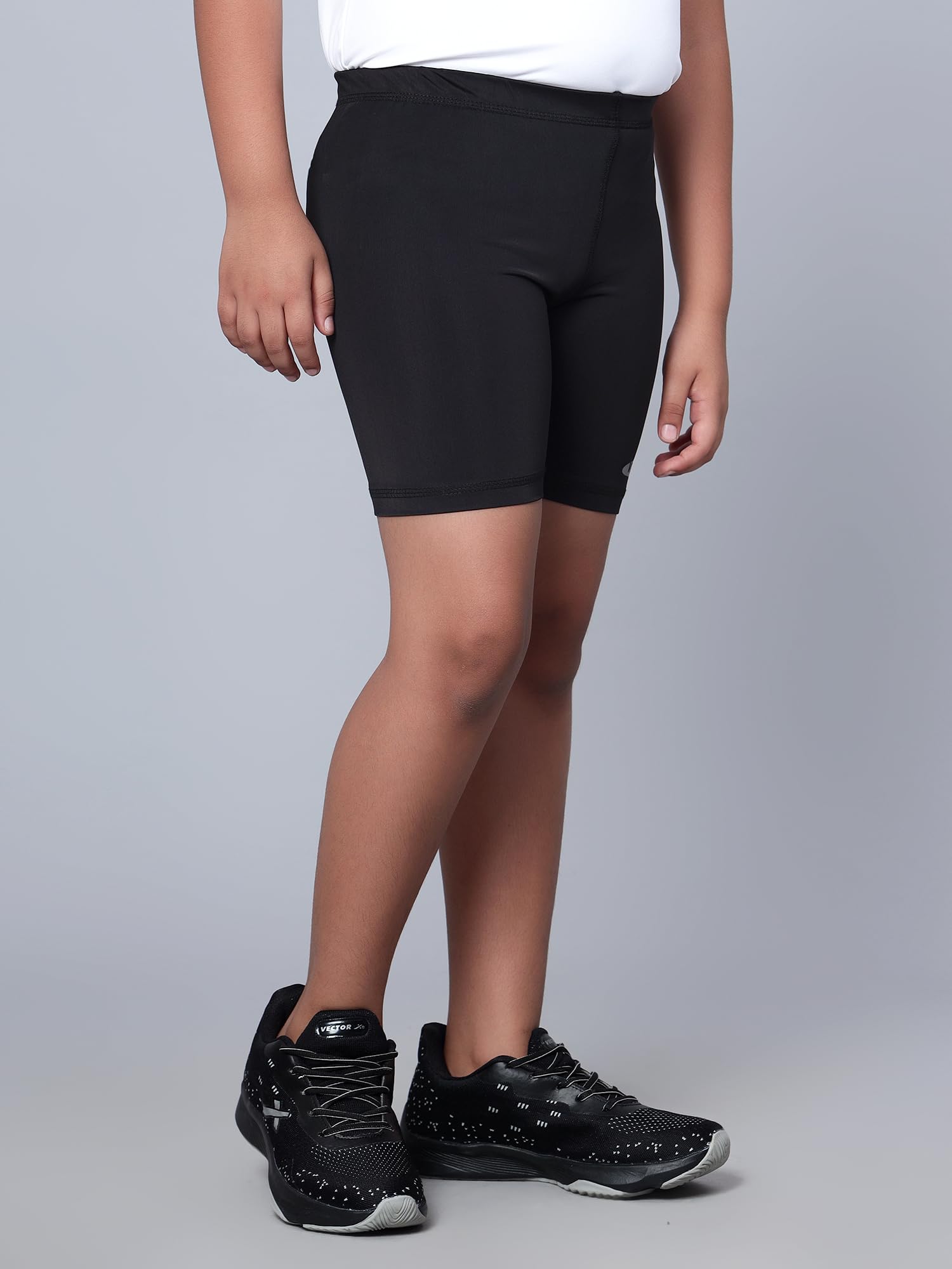 Vector X OKS-224 Kids Compression Half Bottom Shorts (34, Black) - Image 6 thumbnail