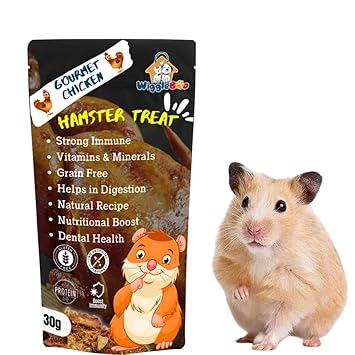 Gourmet Chicken Treat for Hamster | Travel Pack | Protein Rich | for All Hamster Breed | 100% Natural Crunchy Food Snack | 30g