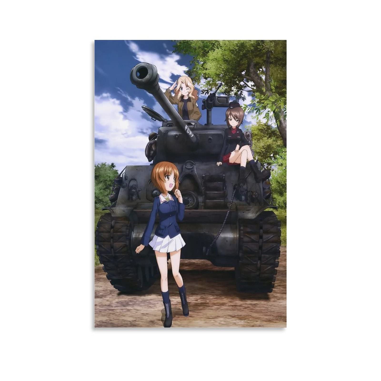 Mädchen Und Panzer Leinwand-Poster 20x30cm - Anime Wanddekoration