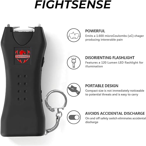 Miniatura 4 de FIGHTSENSE Paquete combinado de spray de pimienta, kit de defensa personal extremadamente potente para mujeres