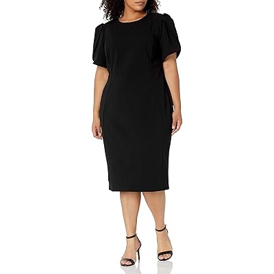 Платье Calvin Klein Plus Size Tulip Sleeved Seamed Sheath