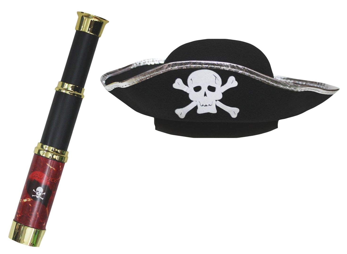 PetitebellaPirate Hat Telescope Toys (SetB, One Size)