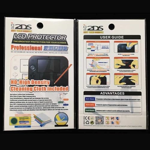 Película Protetora Para Nintendo 2ds - Superior e Inferior