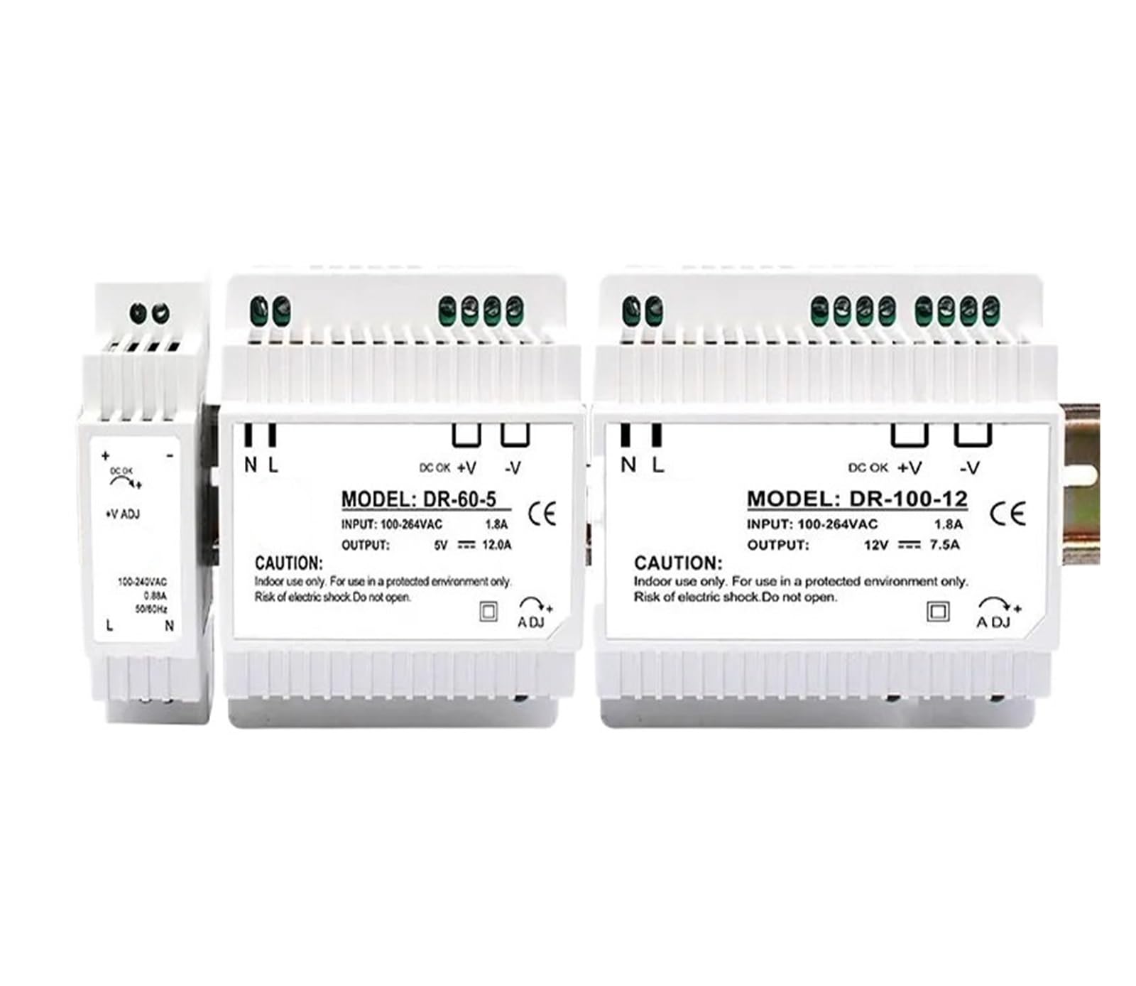 Alimentation rail DIN 12V DC transformateur DR-15-12 industriel