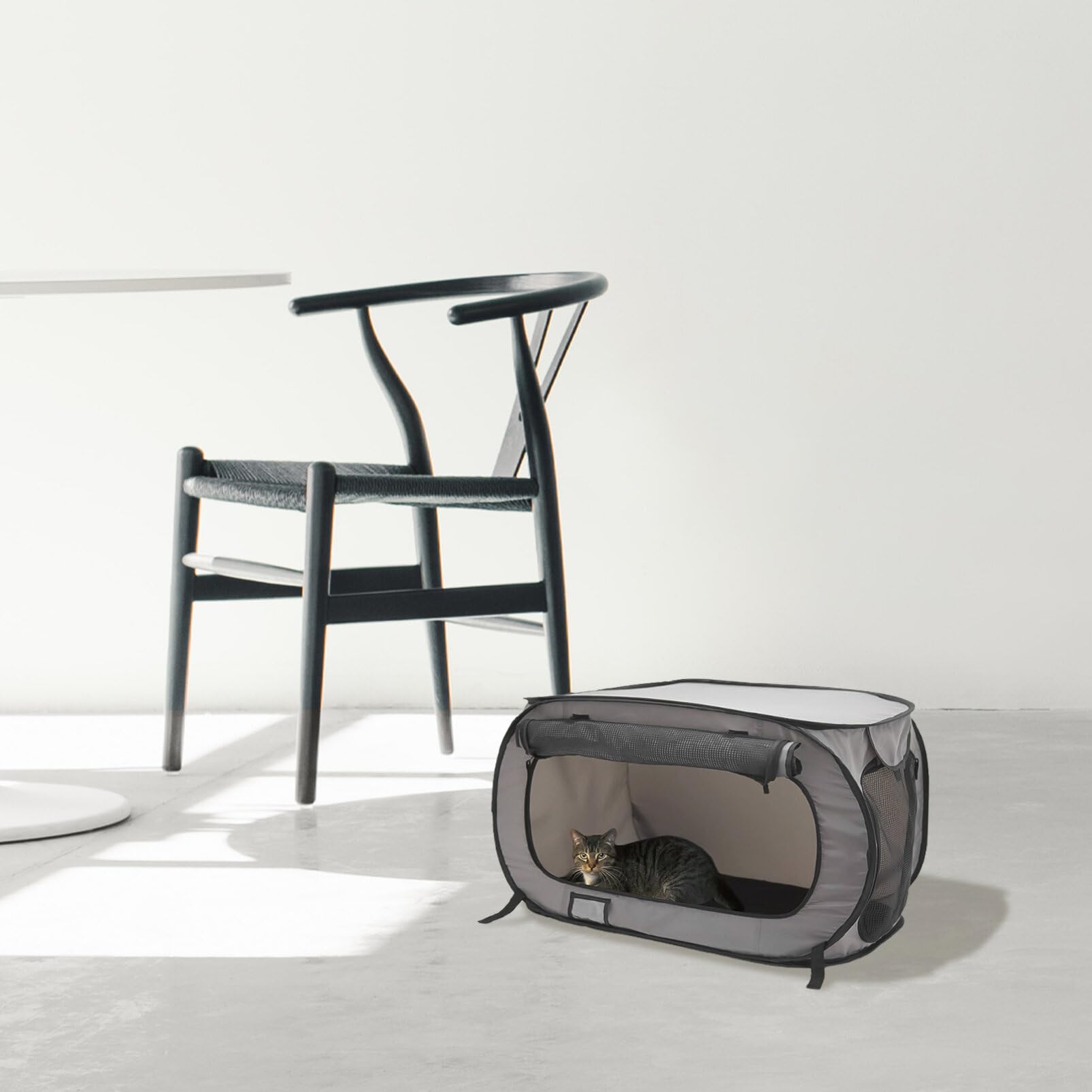INOOMP Cama Plegable para Coche Perrera para Perros Pequeños Reposabrazos Lavable y Duradera