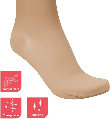 Miniatura 3 de Bsn Med-BeiersdorfJobst Ultrasheer - Rodilleras, par beige natural, 15-2 mmHg, mediano, 0.18 libras