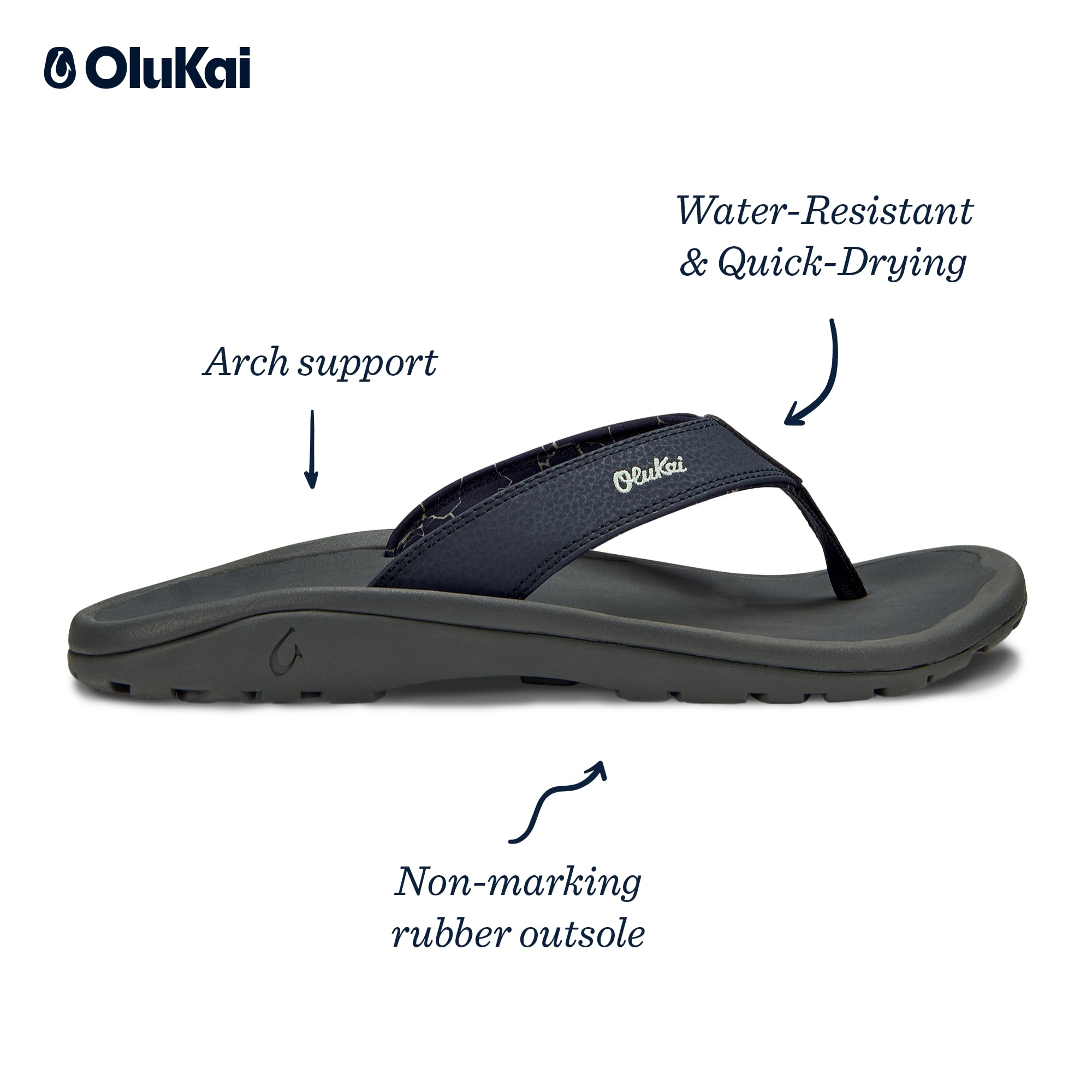 Men\'s Shadow Beach Sandals Water Resistant Flip Flops Arch Support&Comfort Fit Men main image 3