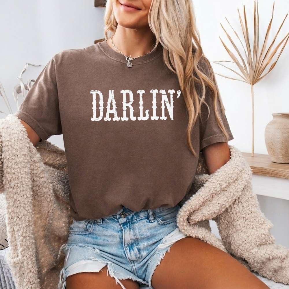 THE CEO Darlin' T-Shirt, Comfort Colors Graphic Tee, Rodeo Shirt for Women