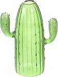 GARVALON Creative Cactus Shaped Glass Vase for Home Decor Versatile Hydroponic Planter and Centerpiece Clear