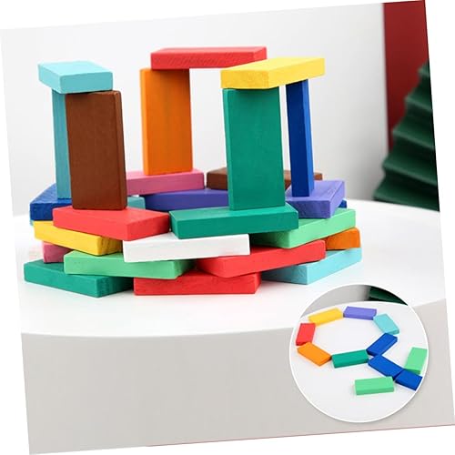 Miniatura 4 de ERINGOGO 120pcs dominó madera a granel niño coche de carreras