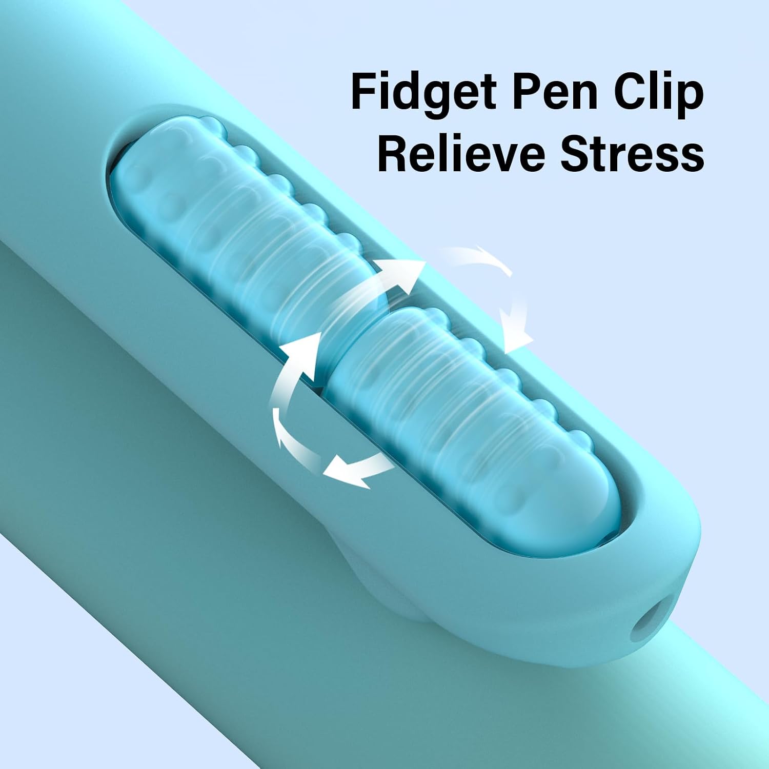 0.7mm Gel Pens Black Ink, 8 Pack Retractable Pens with Fidget Clip thumbnail