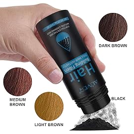 Aliver Hair Fibers for Thinning Hair Medium Brown - Undetectable Natural Formula - Thicker Fuller Hair in 15 Seconds - Conceals Hair Loss & Look Younger - Designed for Men & Women,0.97Oz