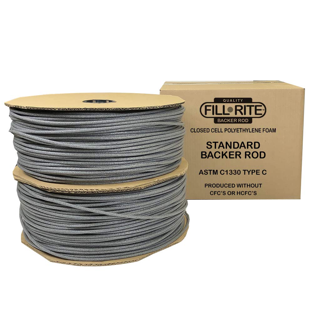 Foam PreCaulking Filler Rope Backer Rod Roll Bulk 4000 Feet x 1/4 Inch