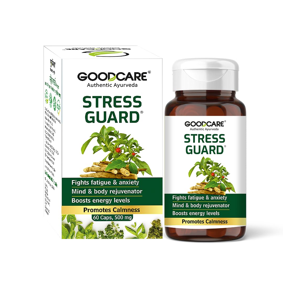 Goodcare Stress Guard Capsule|Help Release Stress|Effective Ayurvedic Treatment for Stress & Anxiety| Extracts Of Ashwagandha For Stress Relief-60 caps (B0DFYD5GPJ) Amazon Price History, Amazon Price Tracker