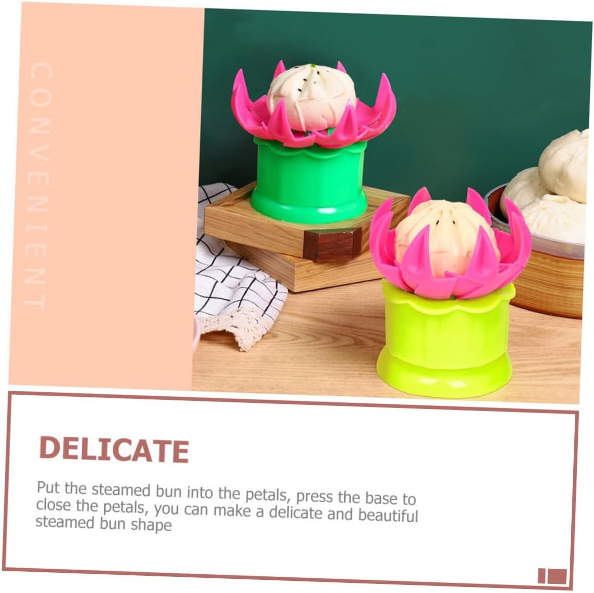 Baozi Machine Steam Bun Making Molds Flower Pastry Maker Baozi Maker Cooking Accessories Random Color
