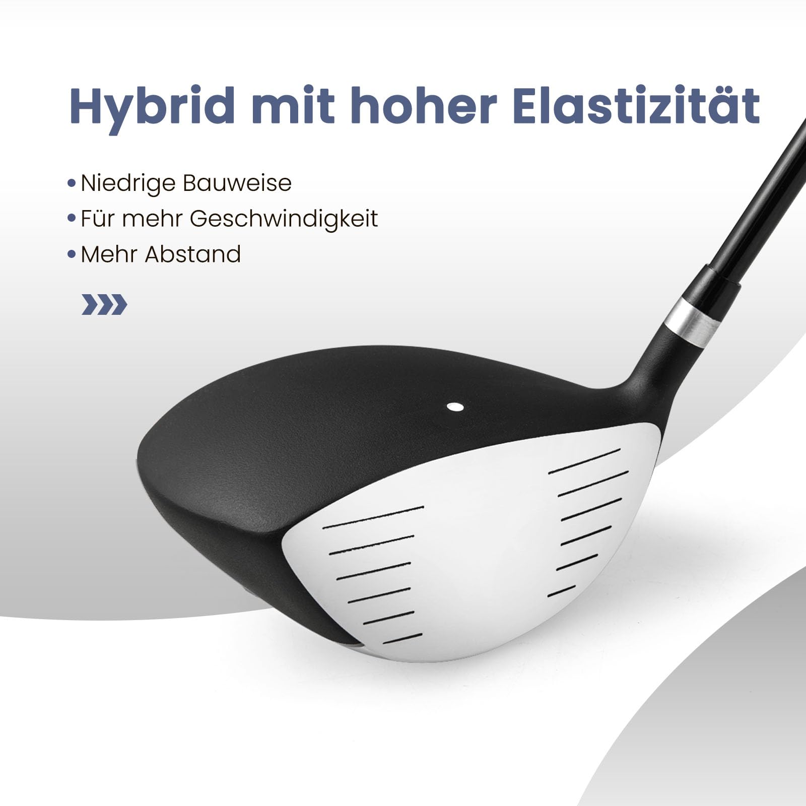 GYMAX Komplettes Golfschlägerset für Herren, 12-teiliges Golfschlägerset mit Schlägerhauben, inkl. 1# Driver, 3# Fairway, 4# Hybrid, 6# & 7# & 8# & 9# & P# Eisen, Putter
