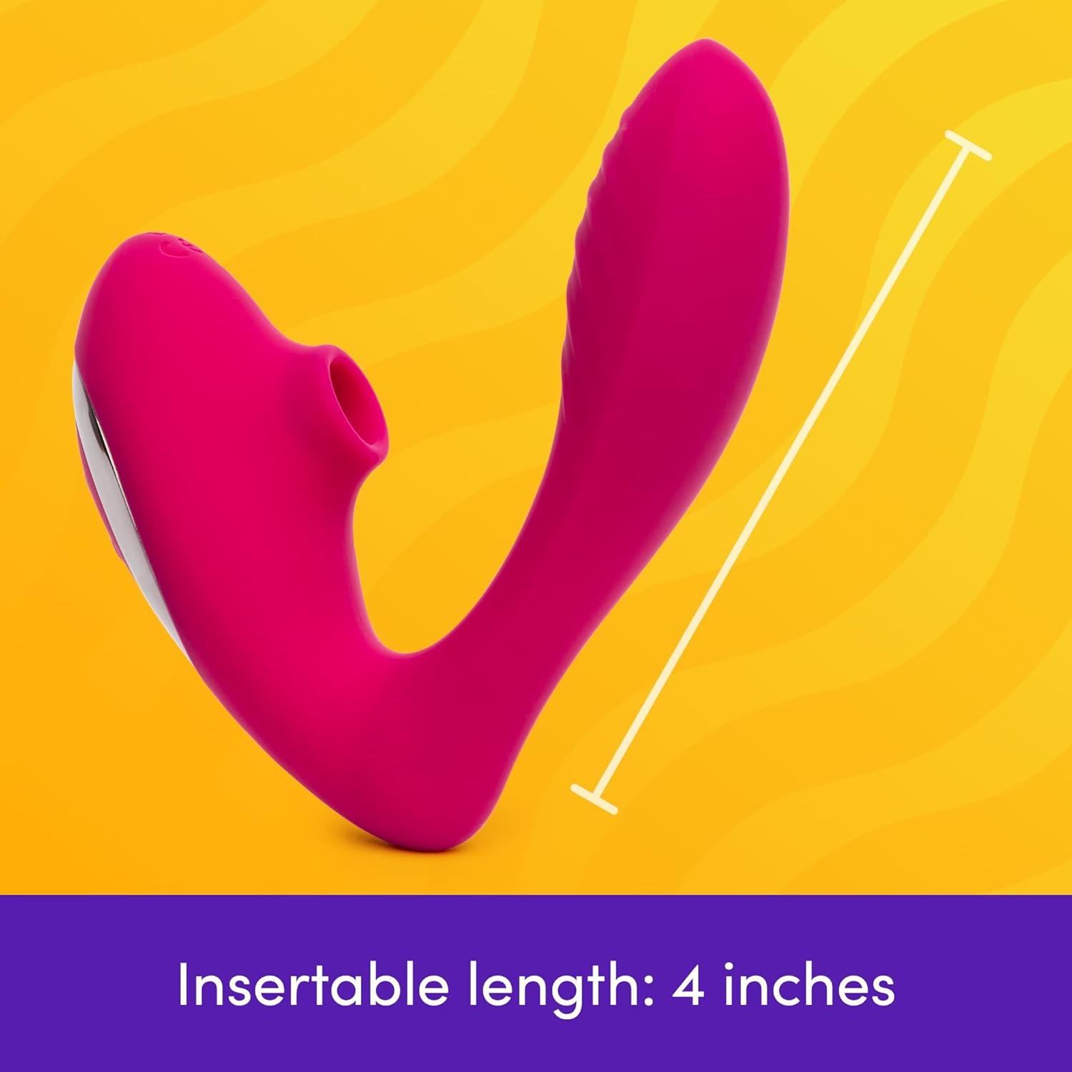 Lovehoney Indulge Clitoral Sucking Vibrator | Vibrating Dildo for Clit & G Spot Double Stimulation Device | Waterproof Clit Sucker | Clitoris Stimulator | Personal Massager Adult Sex Toys for Women