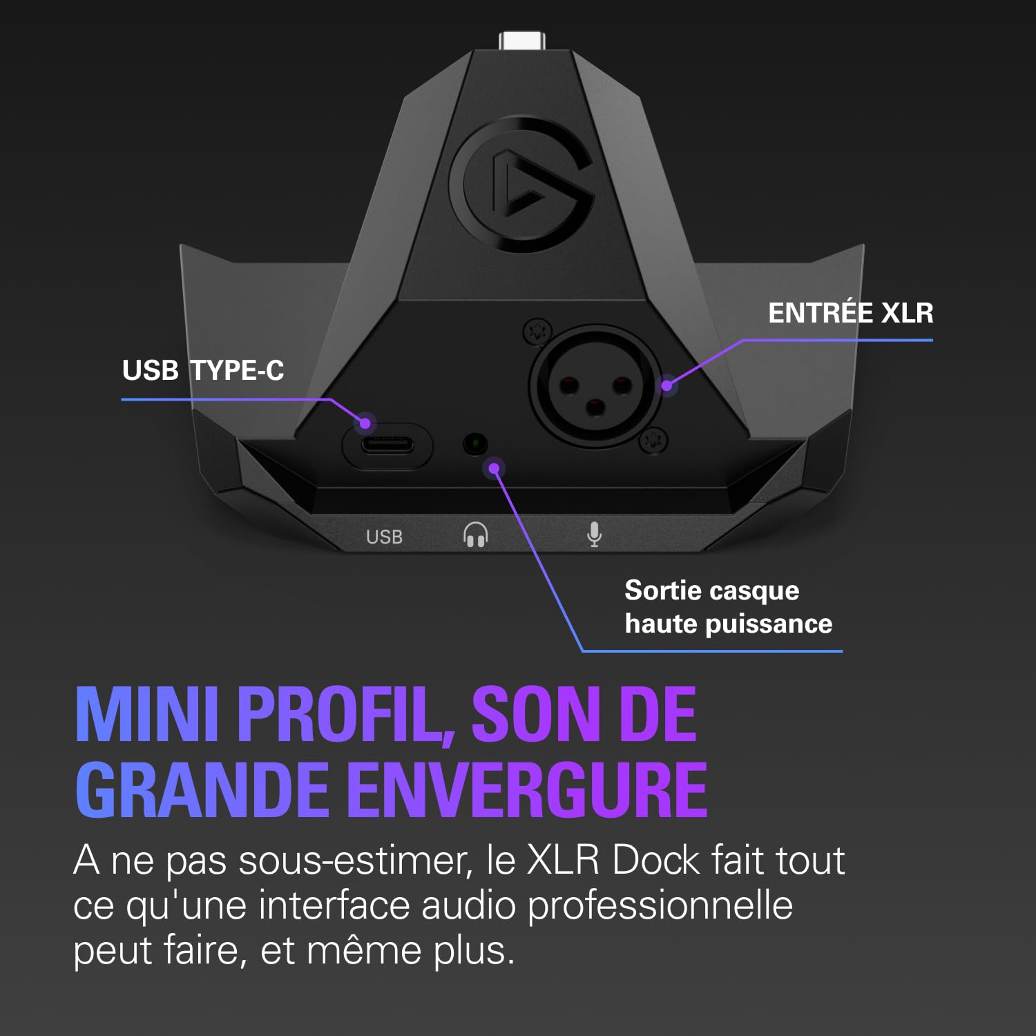 Elgato Stream Deck + XLR – Mixeur audio | Interface XLR-USB pour micro à l'arrière, compatible tout micro XLR, podcasts, molettes, touches LCD, PC/Mac