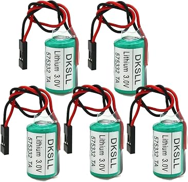 5 Pack 6FC5247-0AA18-0AA0 / 575332TA PLCl Lithium Battery for Siemens 810D 840D PLC 1200mAh Battery 3V