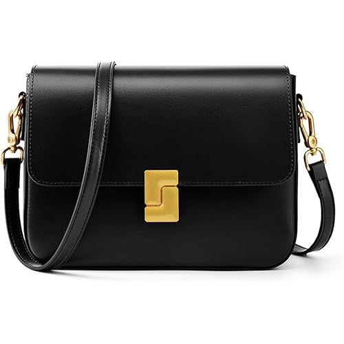 Shoulder Bags for Women, Genuine Leather Crossbody Purses Vintage Handbags-Adjustable Strap Designer Bags