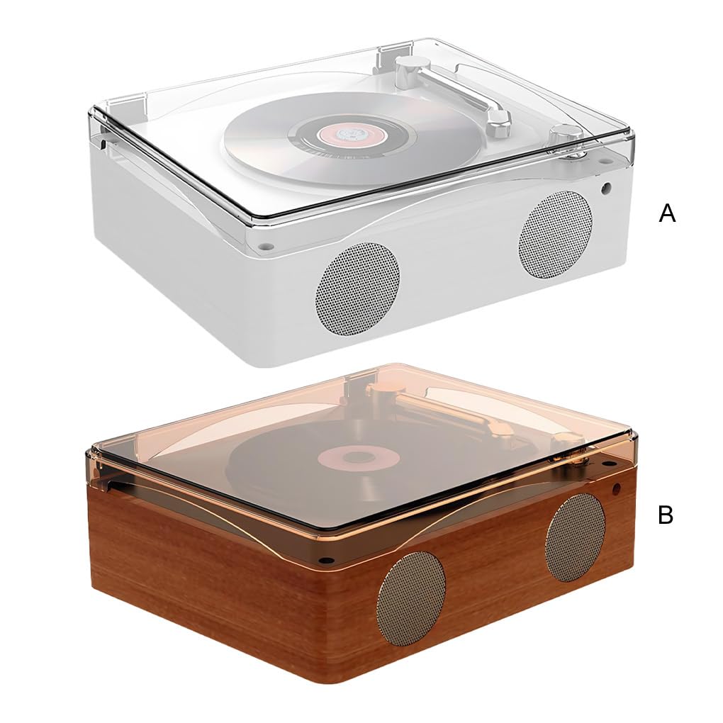 Lecteur CD Portable rétro Haute fidélité avec Haut-Parleur,Blanc