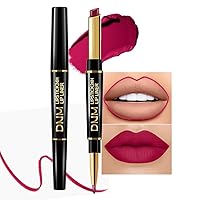Vista 17 de Kaely Kit de Delineador de Labios Rojo y Lápiz Labial 2 en 1 para Mujeres, Kit de Labios Mate con Delineador de Labios, Tinte de Labios de Larga