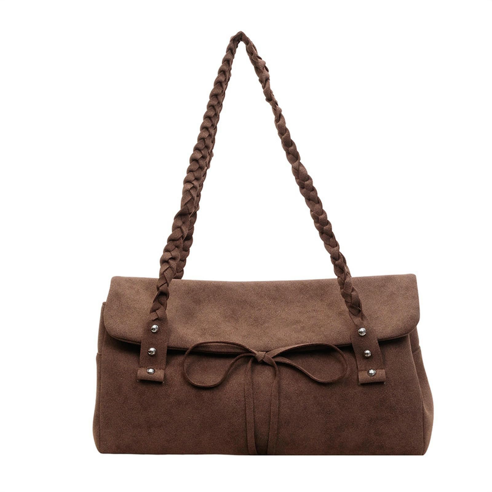 Damen Handtasche Retro-achseltasche Mit Großem Fassungsvermögen, Damen-pendlertasche, Einfache Tragetasche, Umhängetasche-Khaki