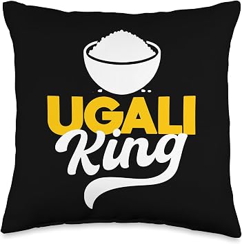 Ugali King Swahili Kenyan Cooked Corn Dough Kenya Food Men Throw Pillow