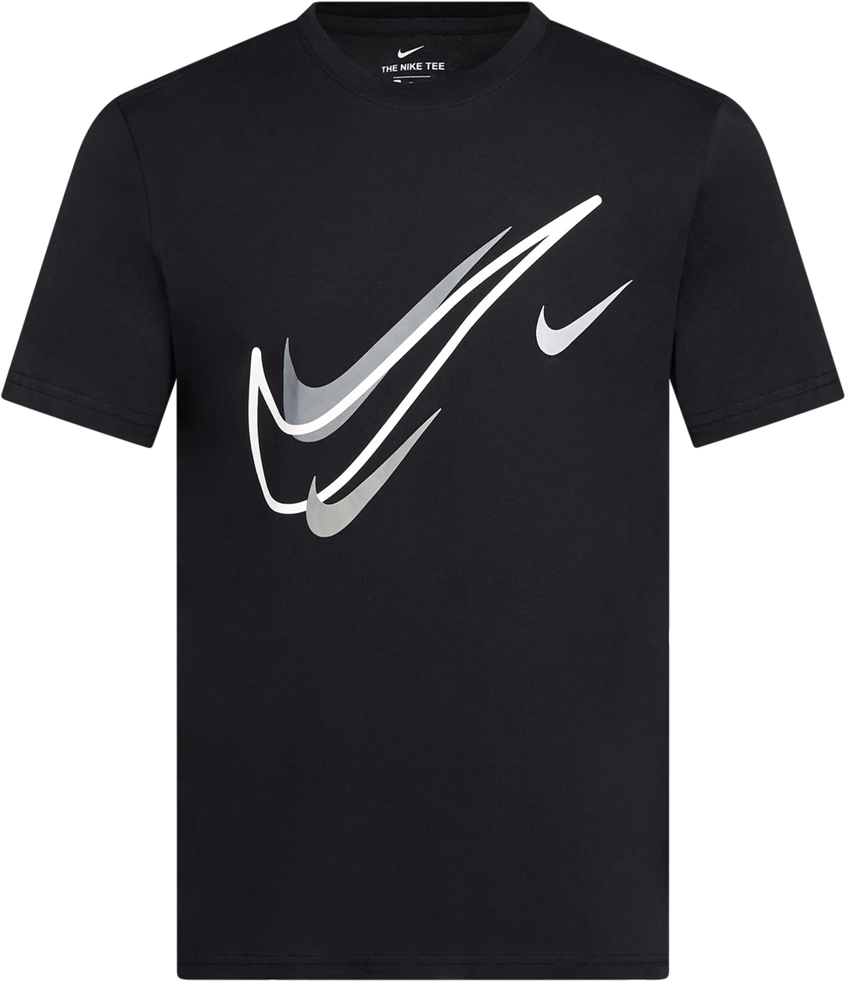 NIKE Mens T Shirt Court T Shirt Mens Swoosh Logo Tee Short Sleeve Classic T Shirt White DQ3944 100 New