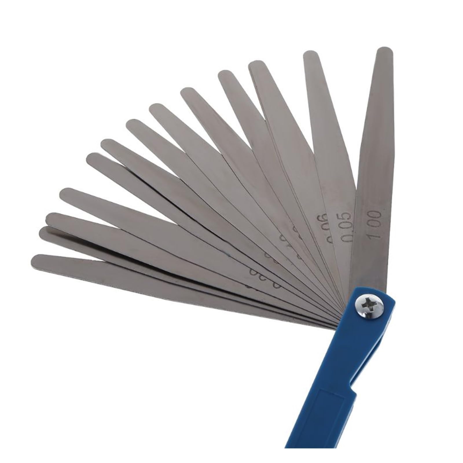Cfwwsaq One Color Feeler Gauges, 14 Blade Metric Feeler Gauge Foldable Thickness For Gap Metric Filler Feeler Gauges For Measurements Tool