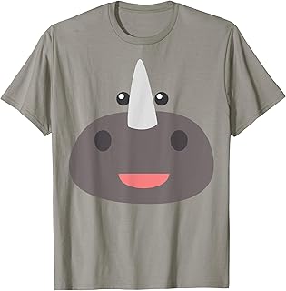Rhino Halloween Costume DIY Rhinoceros Costume Kids T-Shirt