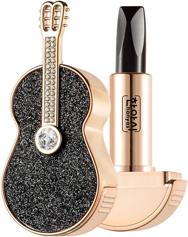 Ofanyia Guitar Shape Matte Velvet Lipstick Moisturizing Long Lasting 3 Colors In 1 Lipstick For Sexy Women