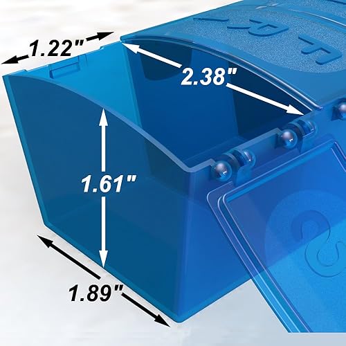 Miniatura 8 de Pastillero seguro para 7 días organizador de pastillas de bloqueo caja de bloqueo de medicamentos resistente a los niños planificador semanal extra