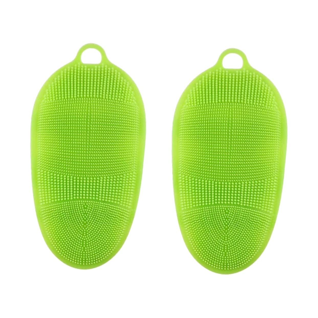 Healifty 2Pcs Body Scrubber Bath Mitt Set for Exfoliating and Massaging Skin Shower Gloves for Deep Cleaning and Spa Use Gentle Bath Brush for Smooth