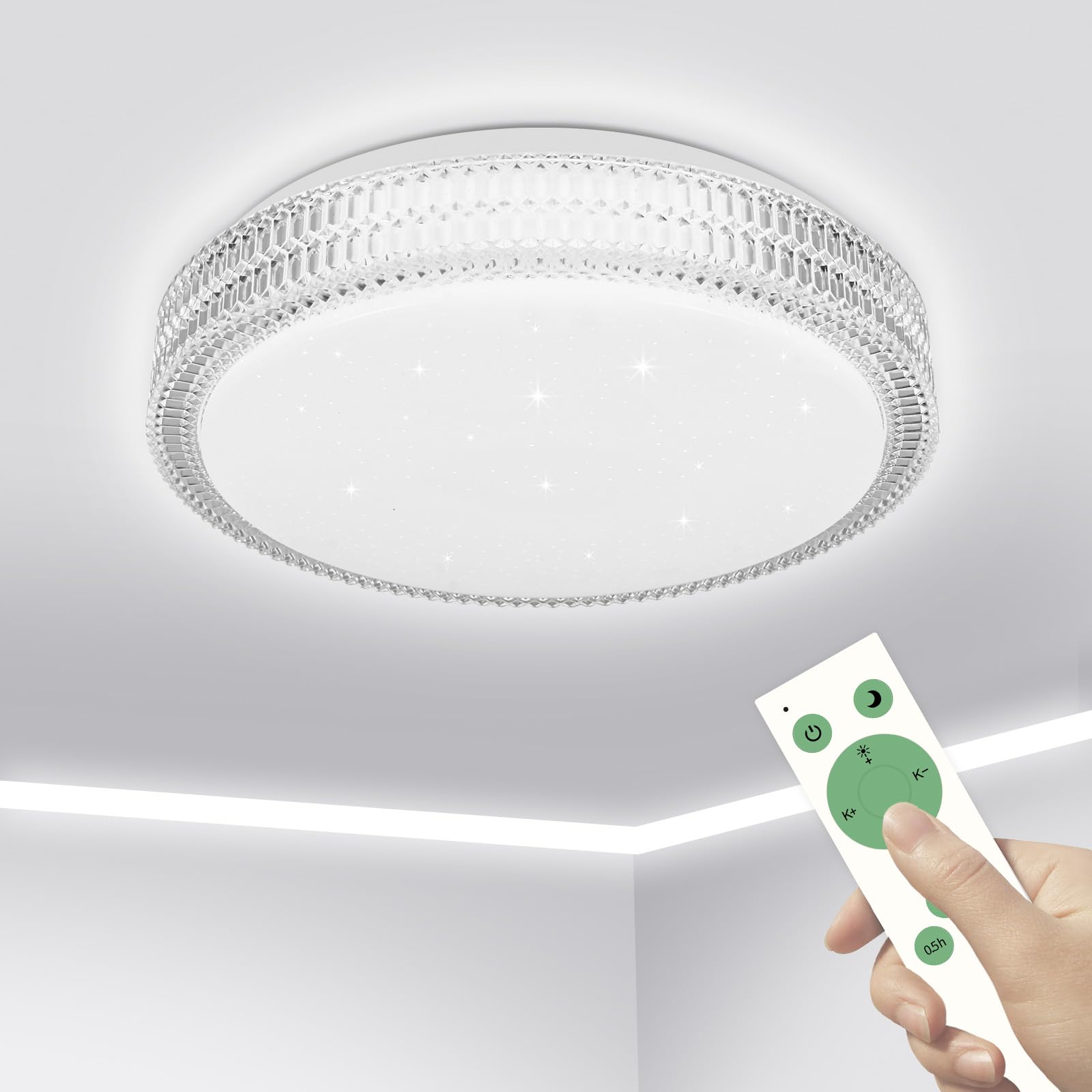 Amazon.co.jp : VIPMOON LED シーリングライト 6畳 24W おしゃれ